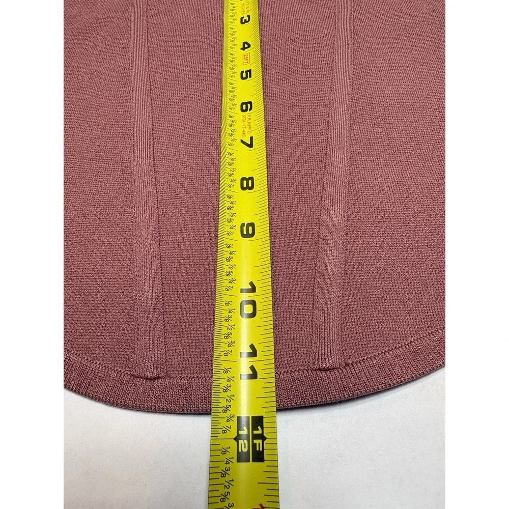 Express Women's XL Corset Style Knit Crop Top Rust Red Sleeveless Bustier - Picture 5 of 8